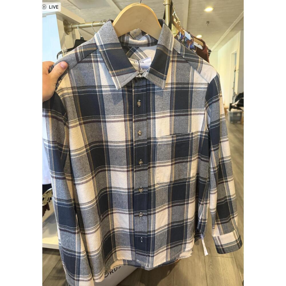 NEW CISSA women's the daily shirt in ramsey plaid